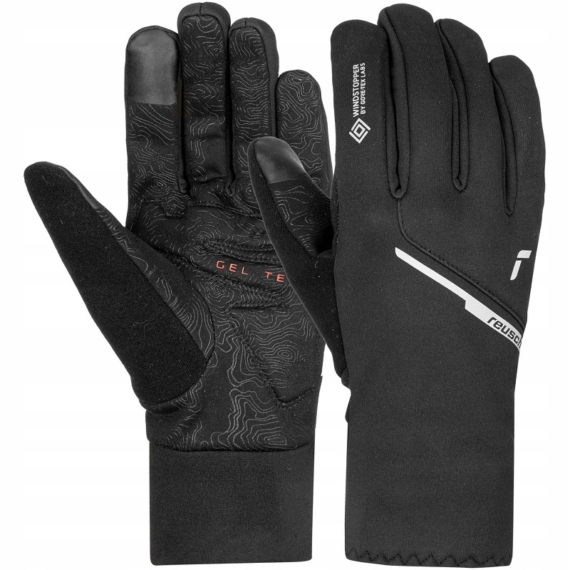 Zimowe Rękawice Reusch Rider Windstopper Multisport Rowerowe black 8 M