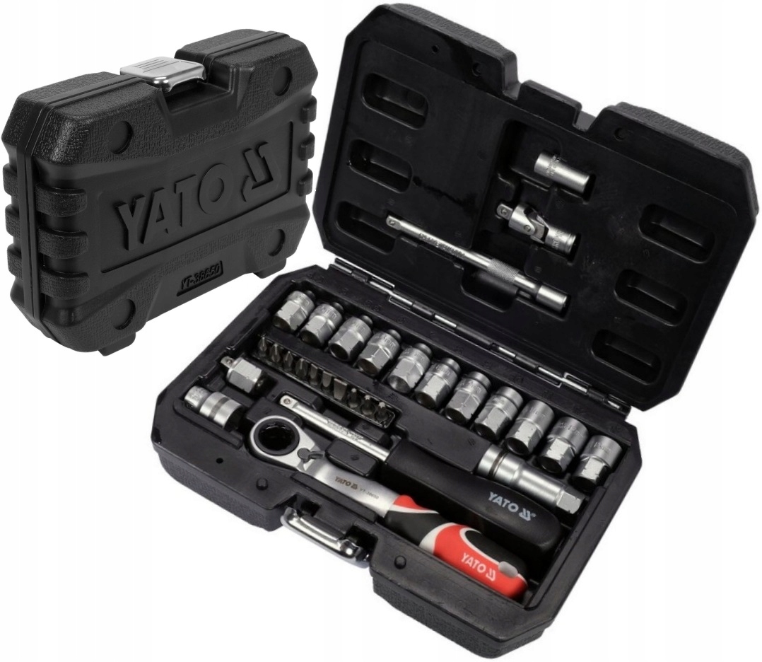 

Yato Zestaw Kluczy Przelotowych Spline 1/4'' 29cz