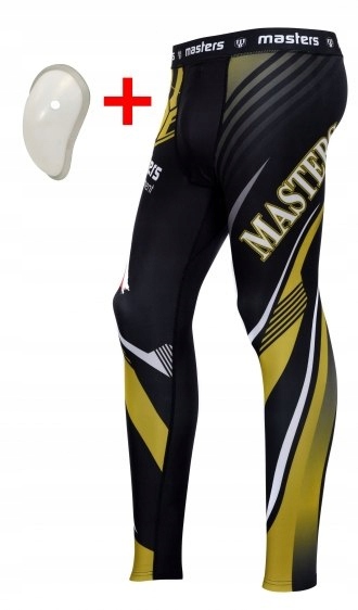 LEGINSY DŁUGIE MĘSKIE SPORTOWE DL-MMA L CZARNY