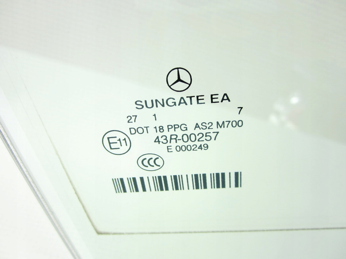 window door rear right Mercedes W221 SUNGATE krot