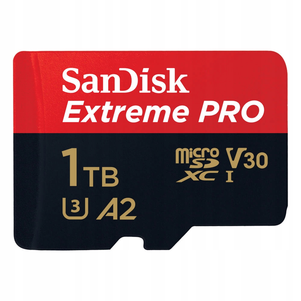 SanDisk microSDXC Extreme Pro 1TB 200/140 MB/s A2 V30 UHS-I U3 (SDSQXCD-1T0 Stan opakowania oryginalne