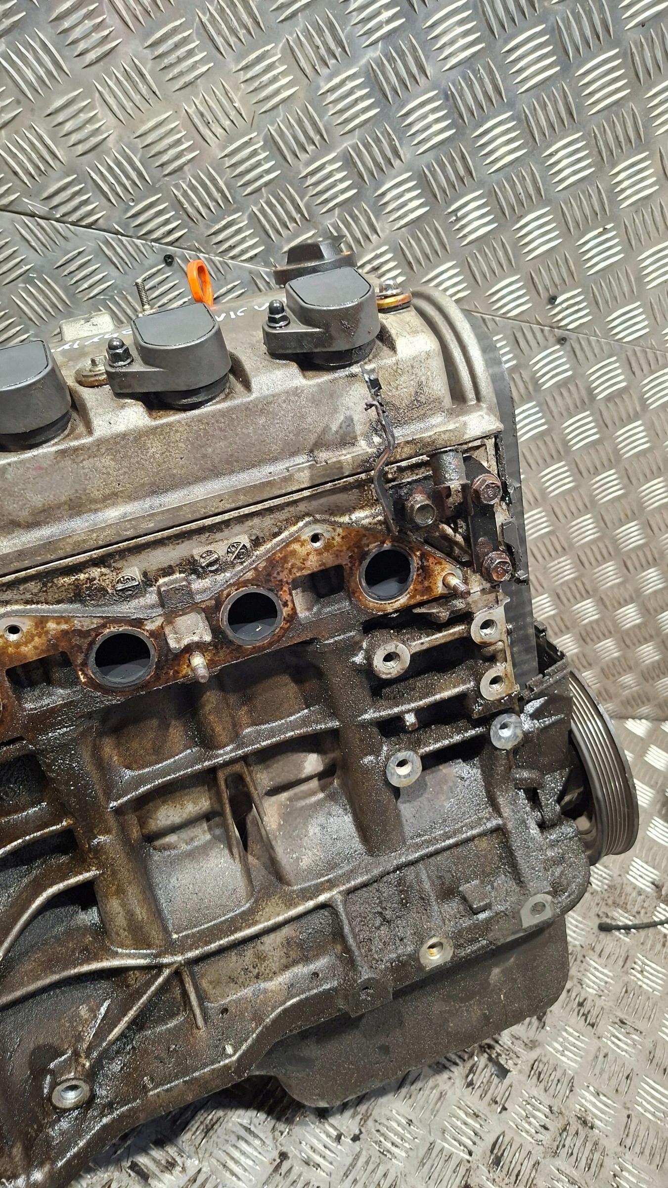 engine pillar unprotected HONDA CIVIC VII 1.4 D14Z6