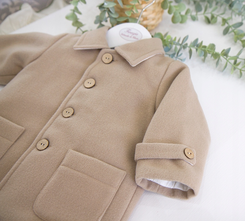 płaszczyk chłopięcy beż roz 74 Wiek dziecka 1 m +