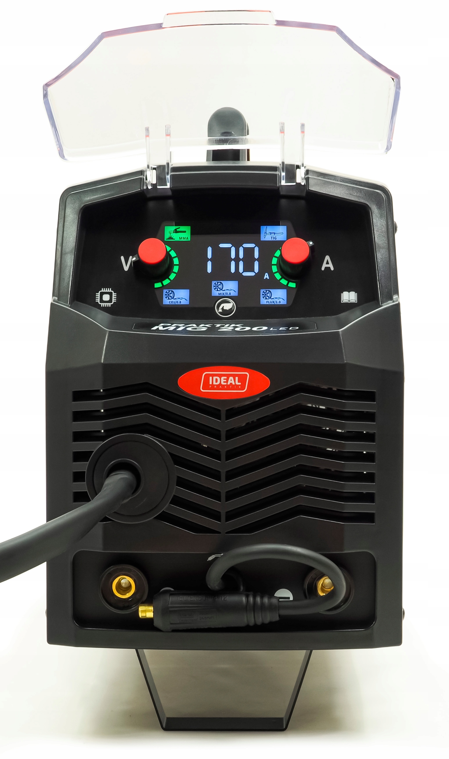 SPAWARKA IDEAL PRAKTIK MIG 200 SYNERGIC LED MIGOMAT 200A 60% MMA Marka Ideal