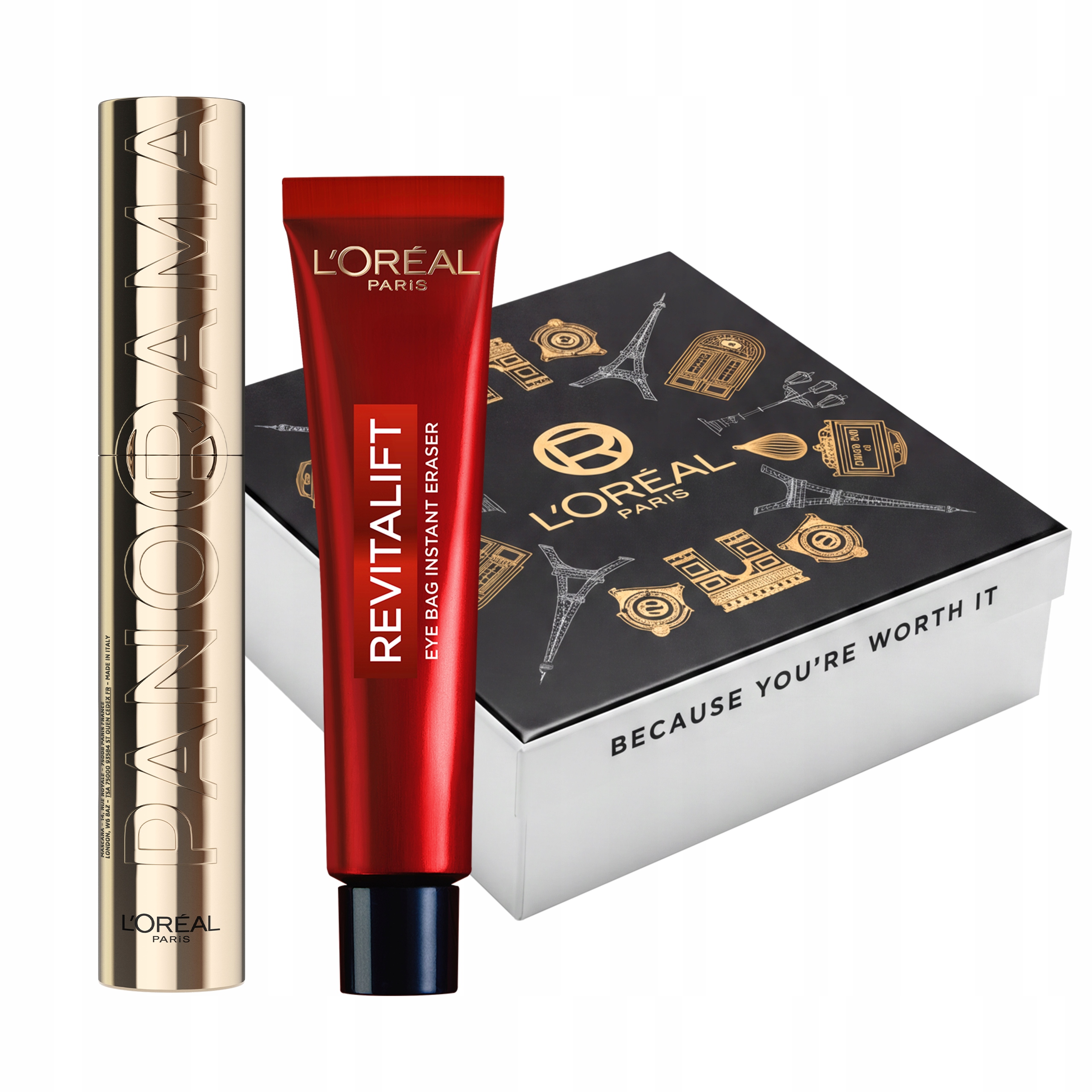 Zestaw L'Oréal Revitalift Laser Krem pod Oczy Panorama Tusz Do Rzęs