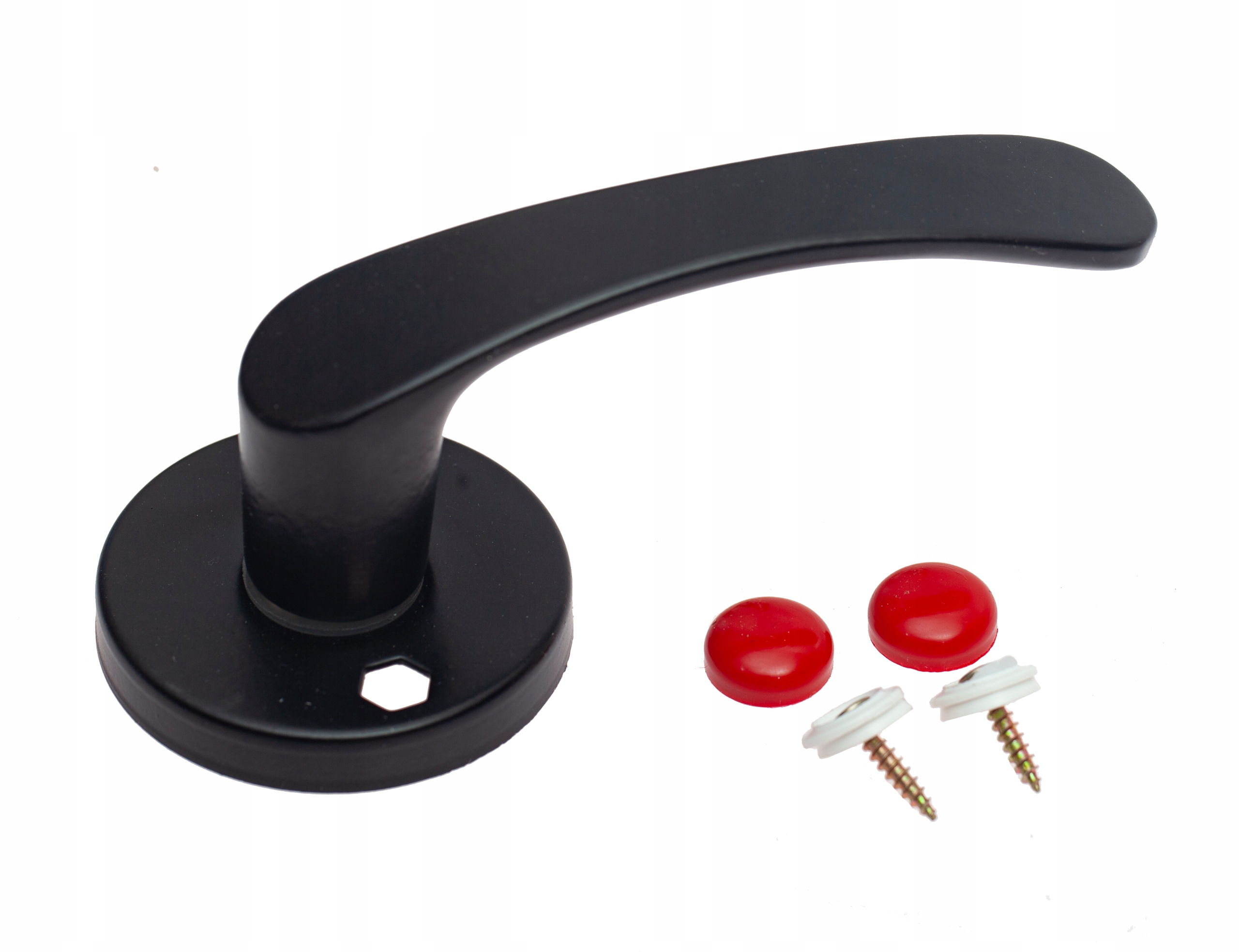 Klamka do tablicy manipulacyjnej czarna + śrubki