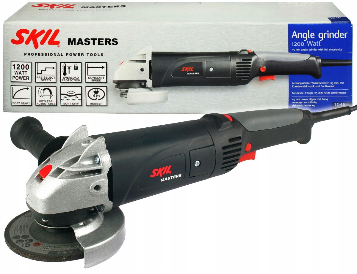 

Szlifierka Kątowa 1200W 115mm 1046 Skil regulacja