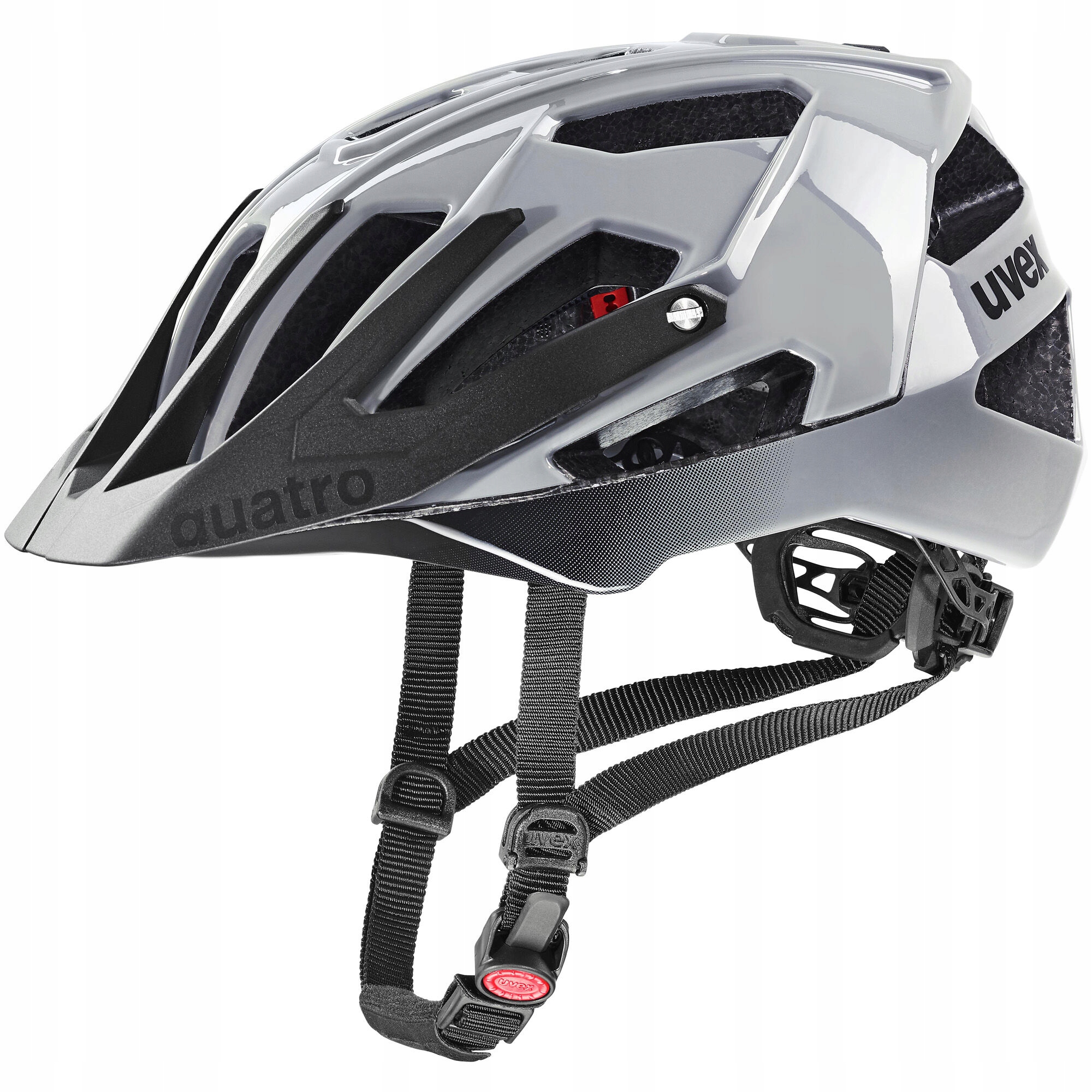 Uvex Quatro Kask Rowerowy Mtb 56-61 cm Rhino Black Regulowany