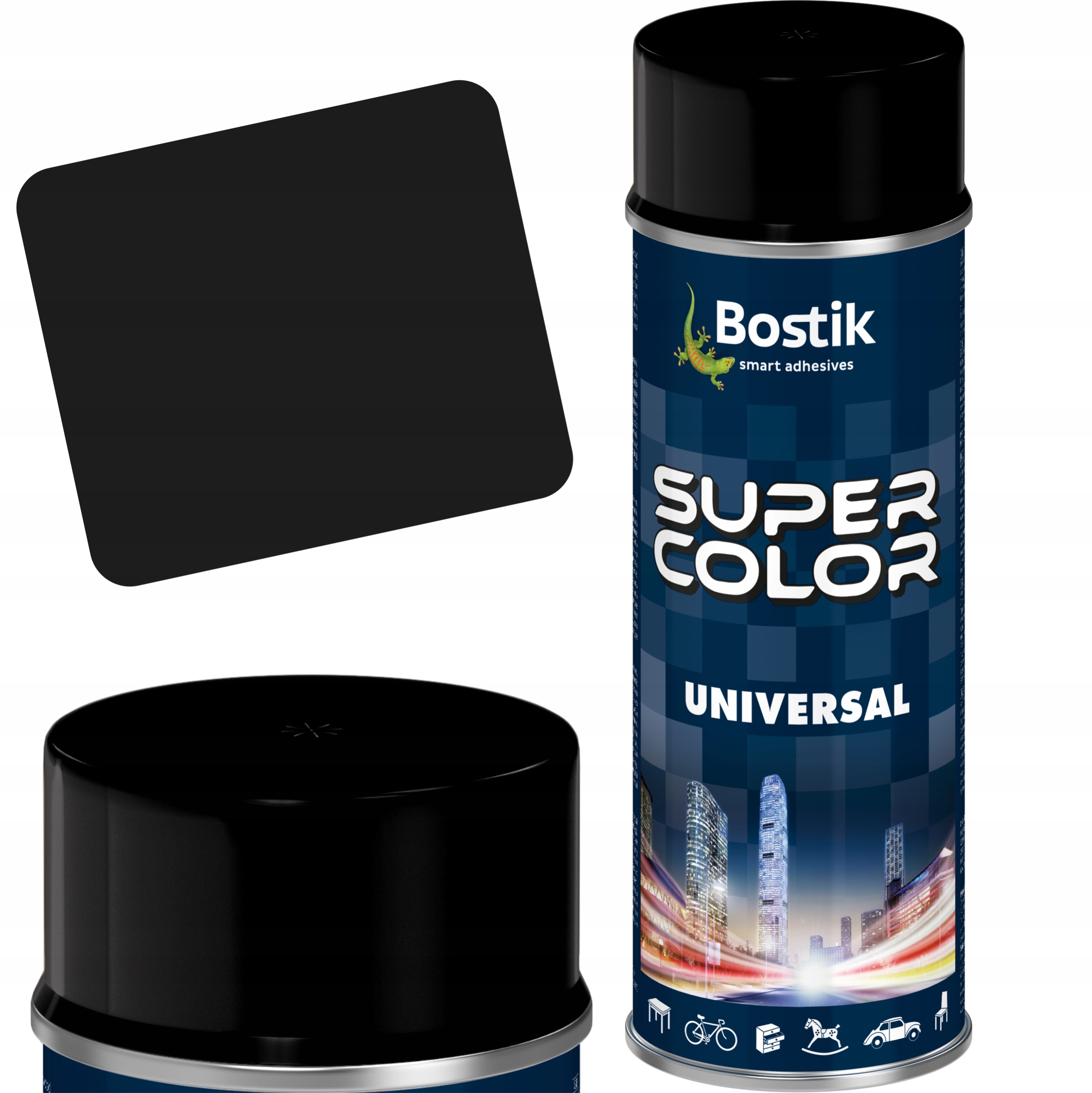 Lakier spray matowy farba w sprayu uniwersalny czarny MAT 400ml 9005