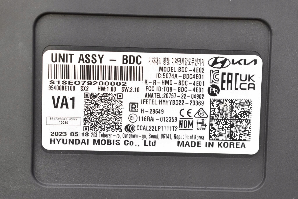 Unité commande confort BDC-4E02 HYUNDAI KONA 2 II 1.0 T-GDI 120 KM 23-25