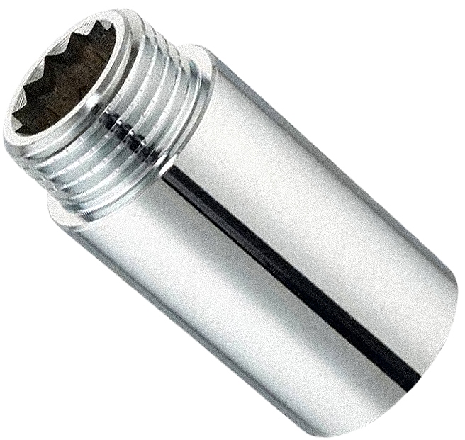 PRZEDŁUŻKA CHROMOWANA 1/2" x 10 MM WZ MOSIĄDZ CHROM WYSOKA JAKOŚĆ