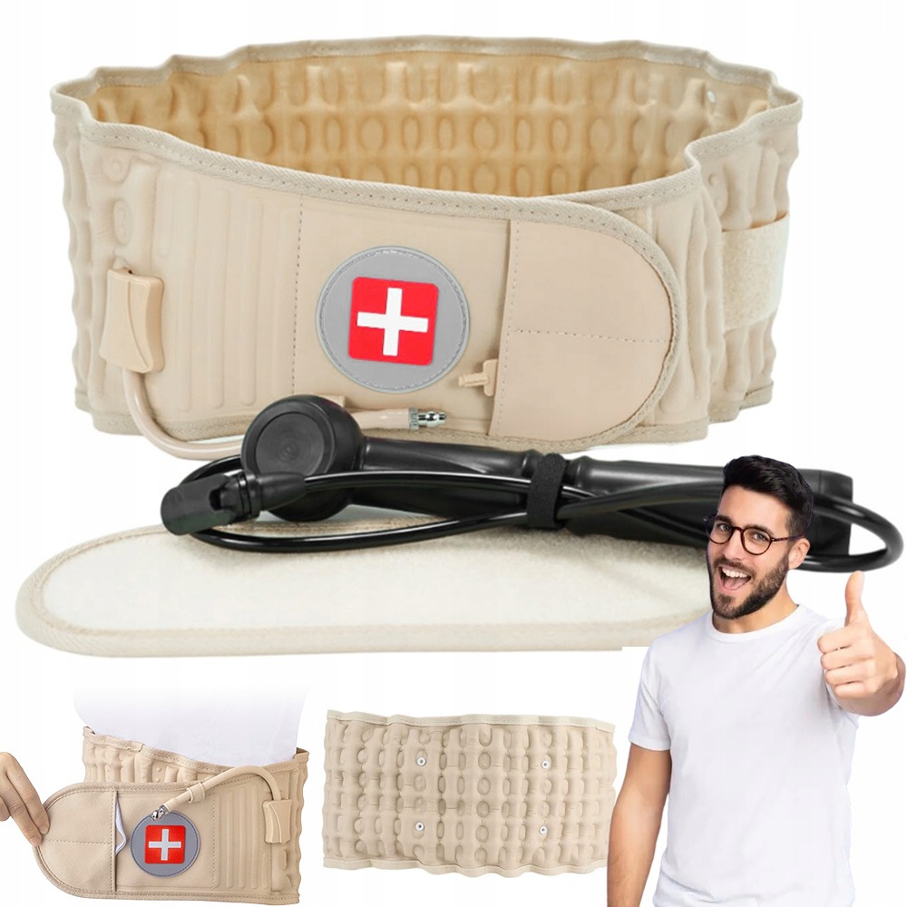 Ergonomiczny Pas Dekompresyjny Nadmuchiwany Lędźwiowy Oddychający Z Pompą