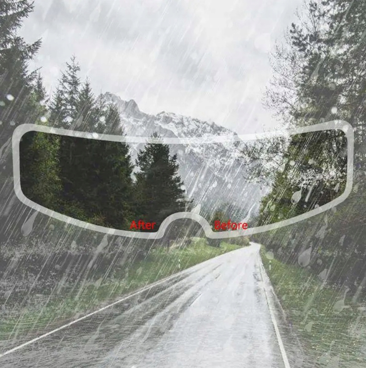 PINLOCK PRZECIWDESZCZOWY NA WIZJER SZYBĘ DO KASKU ANTIFOG WYCIERACZKA DA255 Kolor inny