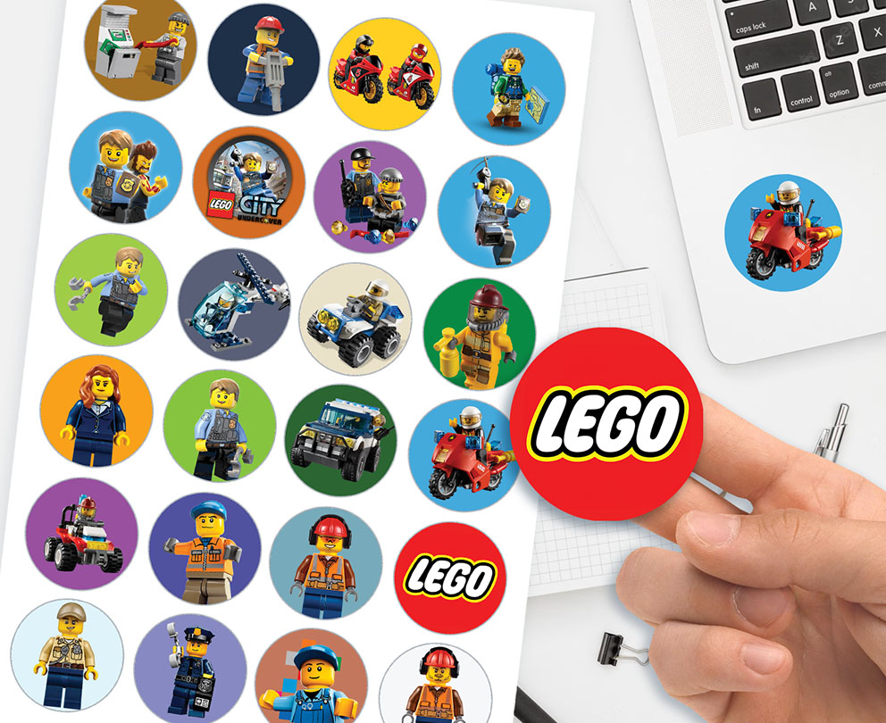 ZESTAW TATUAŻE + NAKLEJKI LEGO CITY DUKE POLICJA Stan opakowania oryginalne