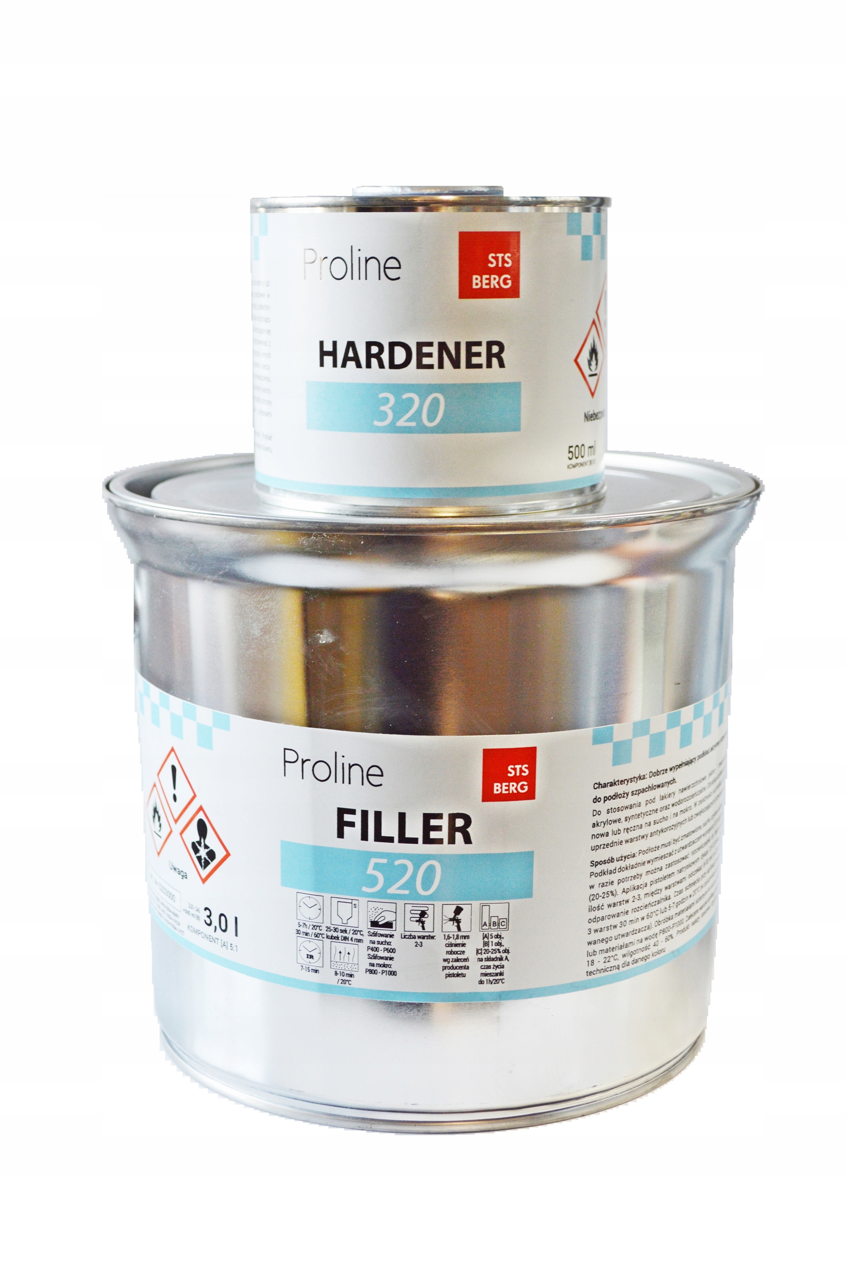 Proline 520 FILLER акриловая грунтовка kpl 3L серый