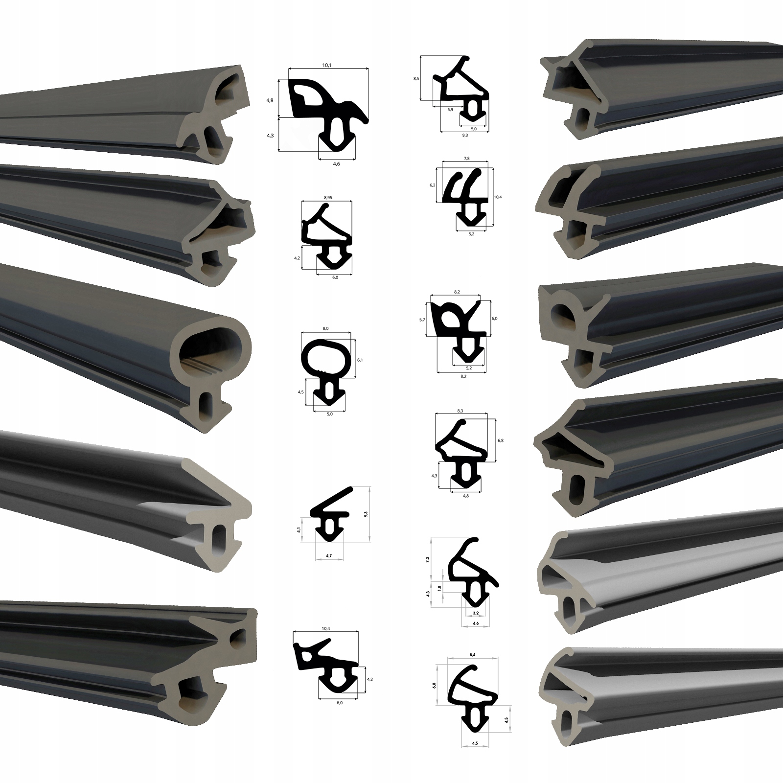 

Wzornik Próbnik Zestaw Uszczelek Okiennych Okna