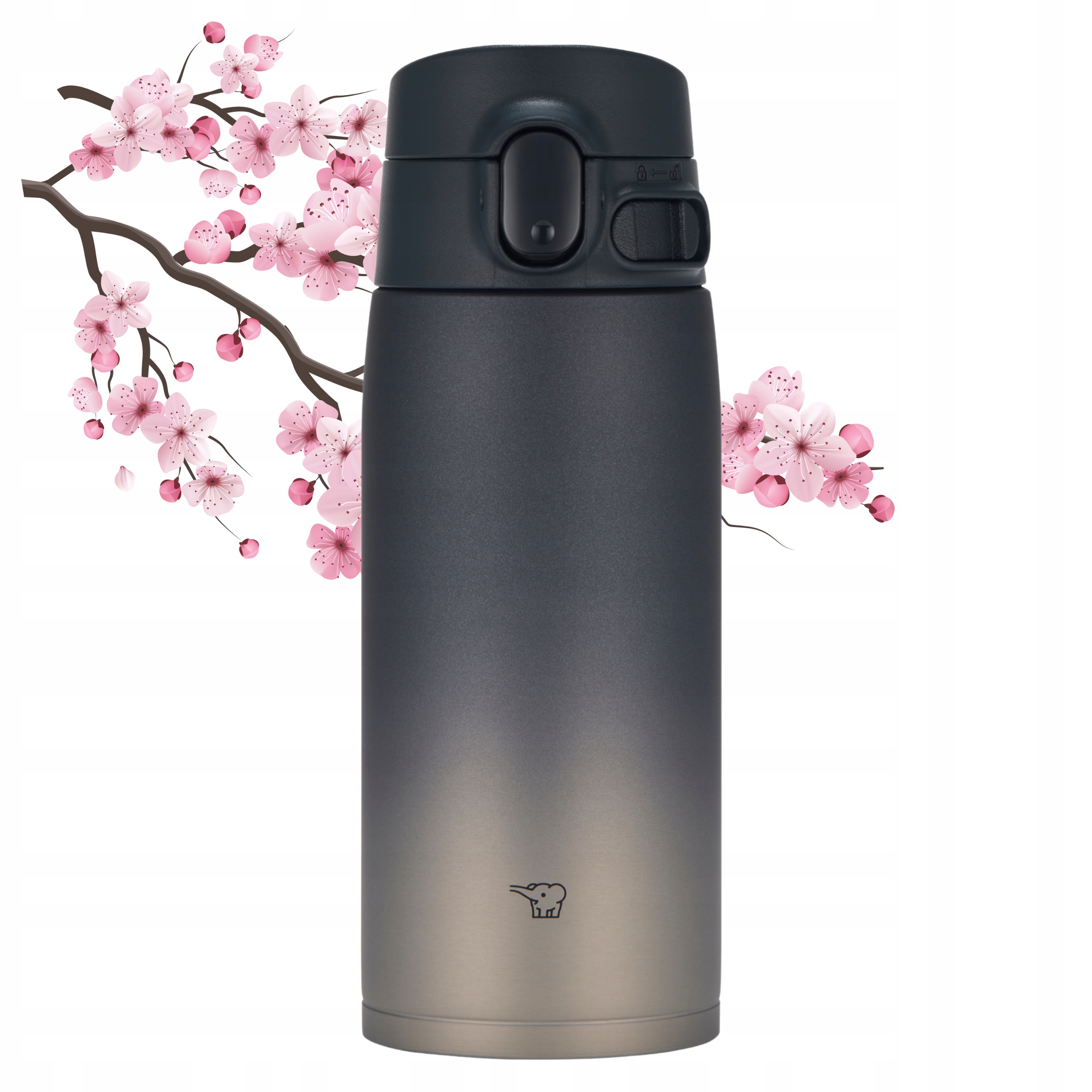 Termoska Zojirushi SM-VH48-XZ, 480 ml černý gradient, prostorný termohrnek