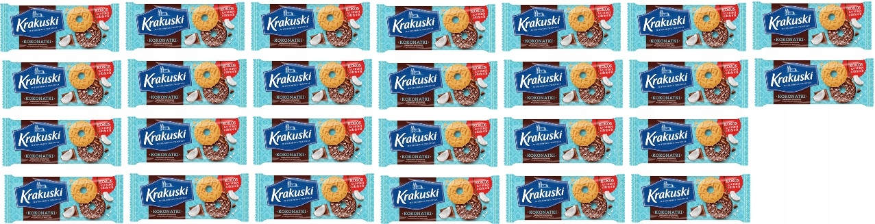 26x 174g Krakuski Kokonatki ciastka Karton