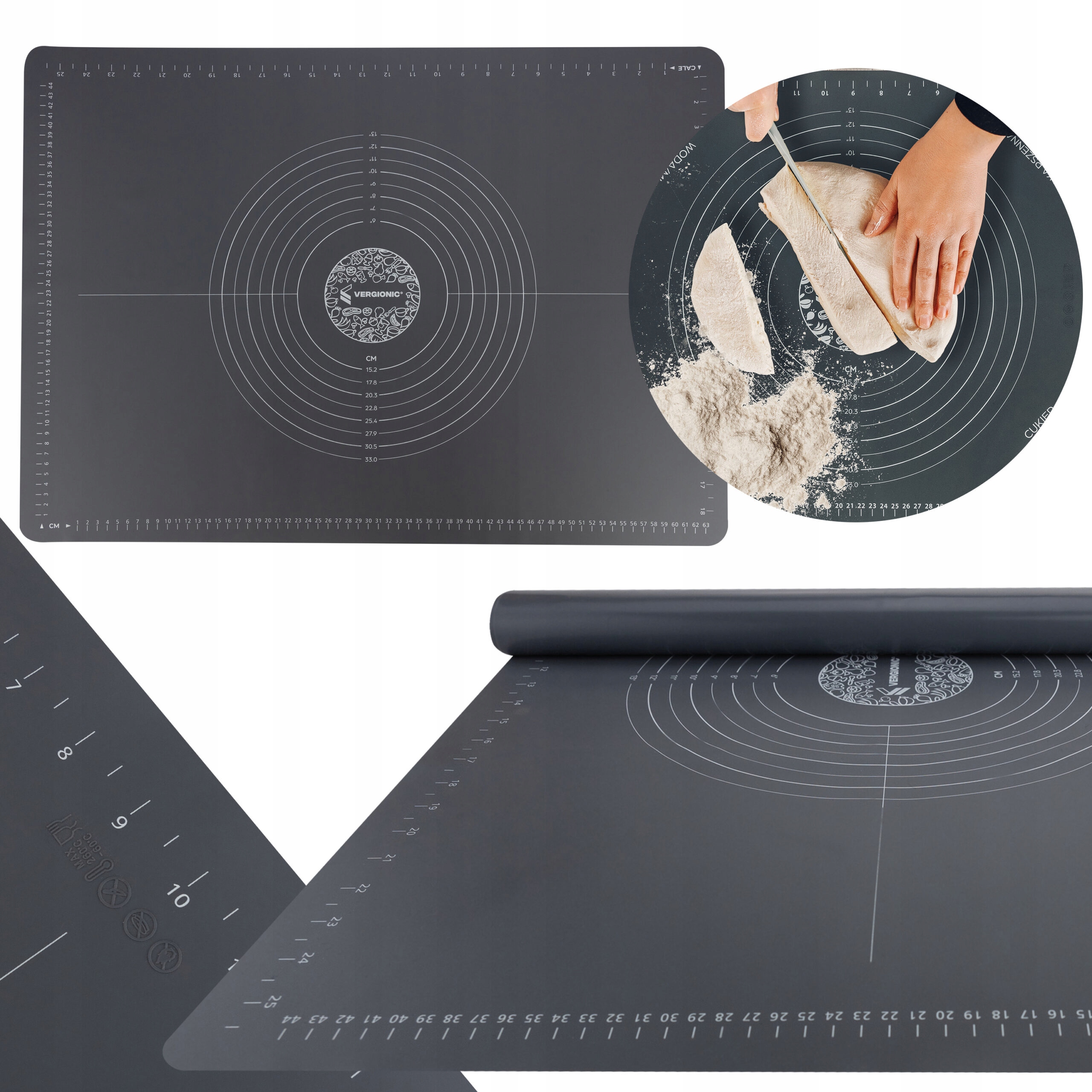 

Stolnica Silikonowa Mata Kuchenna XXL 50x70