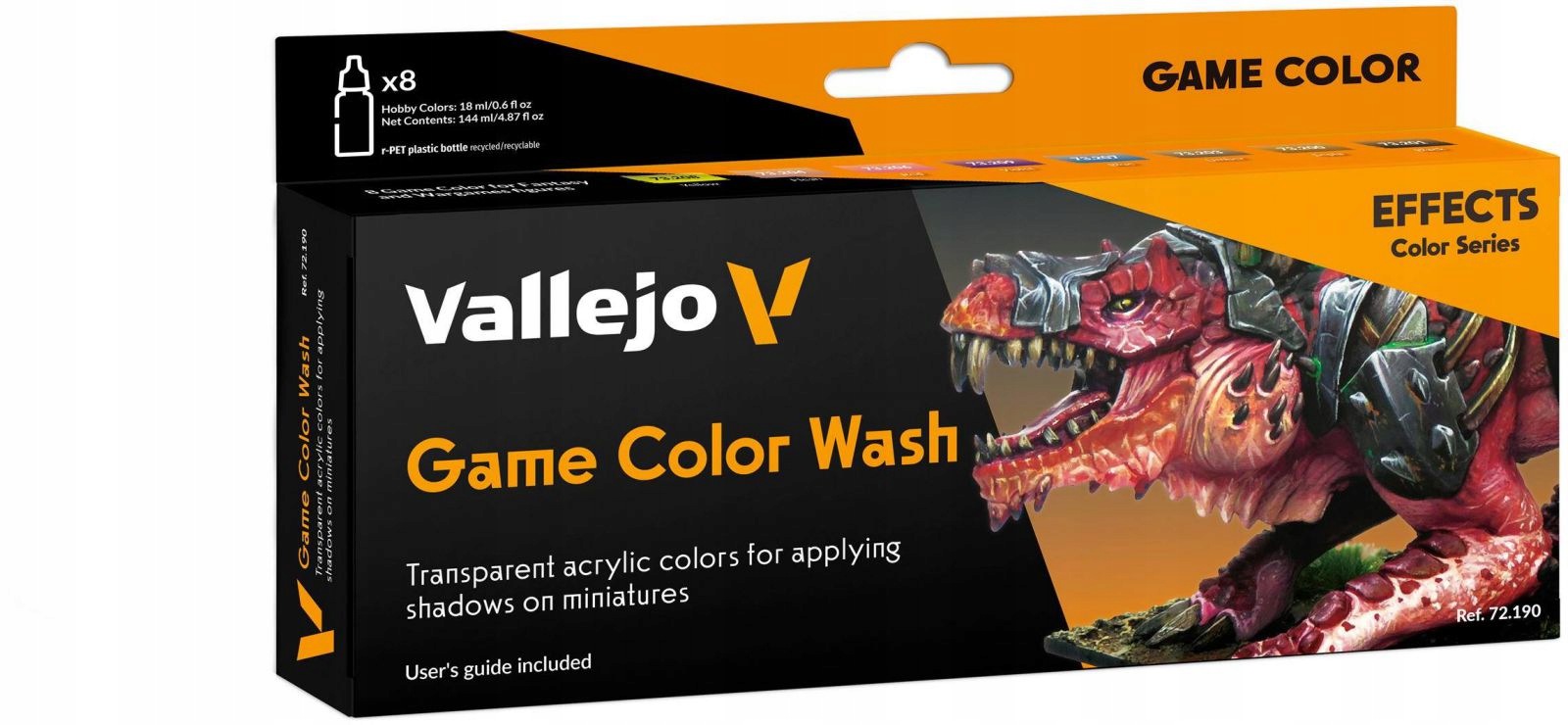 Vallejo: 72.190 Game Color Game Color Wash (8 X 18 ML)