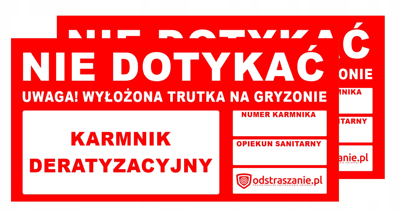 

Naklejka Na Stacje Karmnik Deratyzacyjny Trutkę