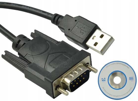 PRZEJŚCIÓWKA ADAPTER KONWERTER USB DO RS232 0,8m Marka bez marki