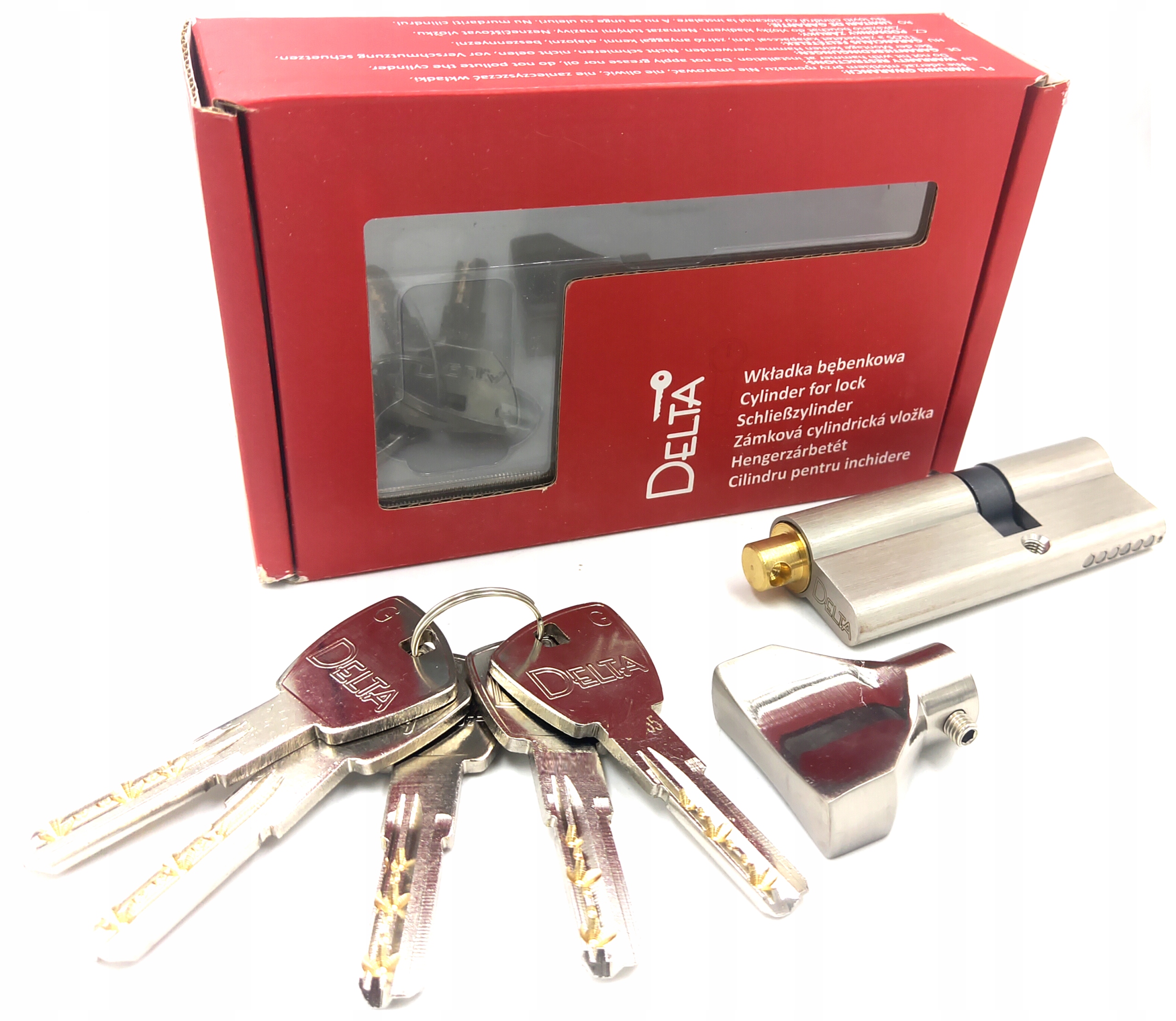 Certifikovaná vložka Delta s knoflíkem 34/46G -5 klíčů