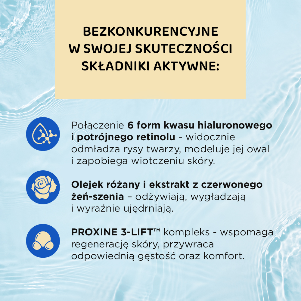 Eveline Cosmetics Bio Hyaluron krem do twarzy 70+ Linia BioHyaluron