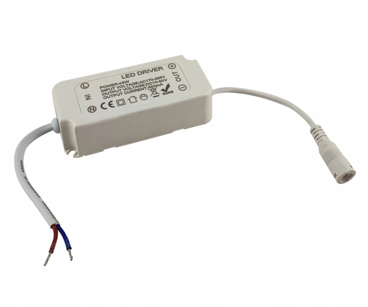 

Zasilacz Led Driver do paneli 48W 70-80V 600mA