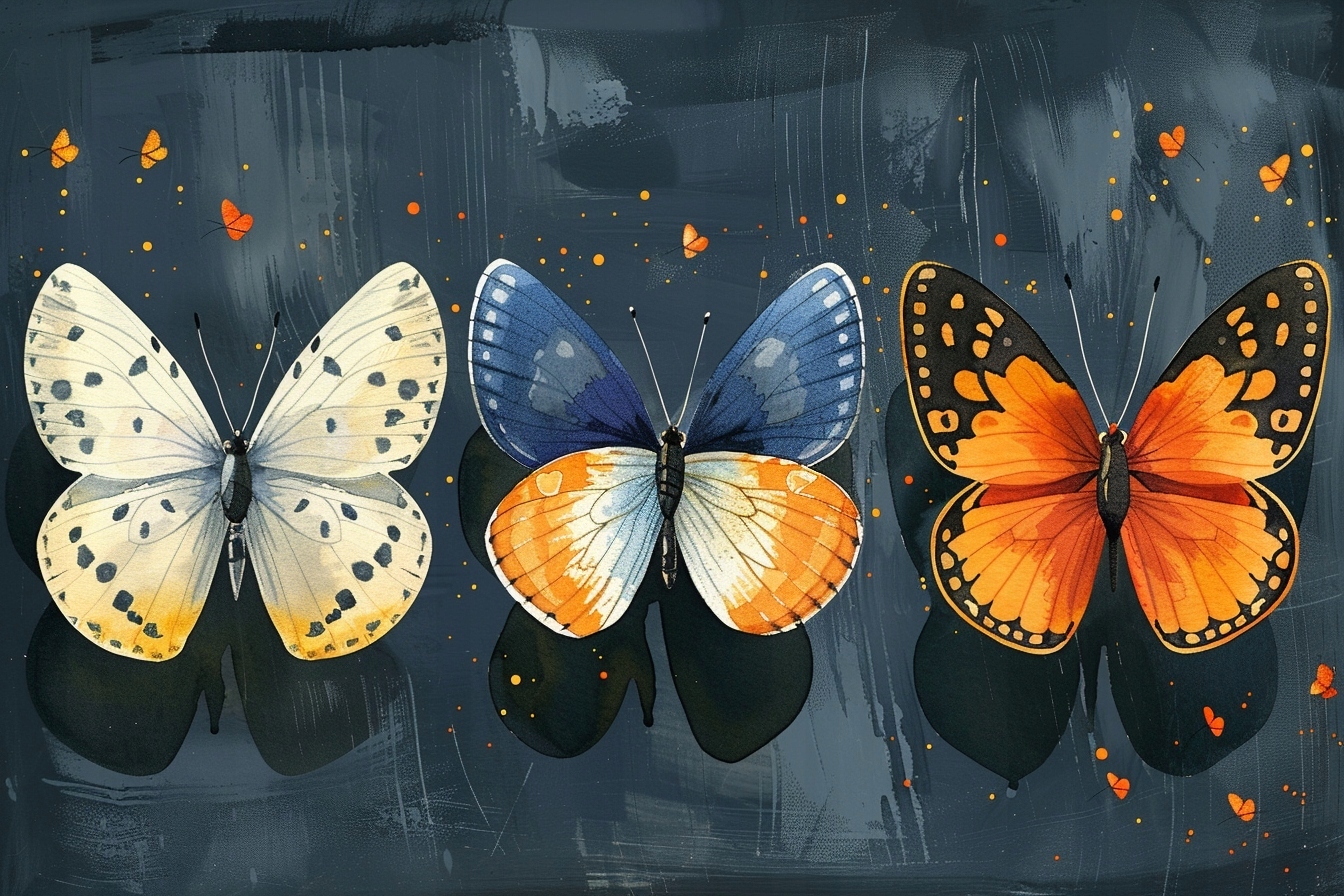 Obraz Na Plátně Canvas Fauna Příroda Barevné Motýli Hmyz 120x80