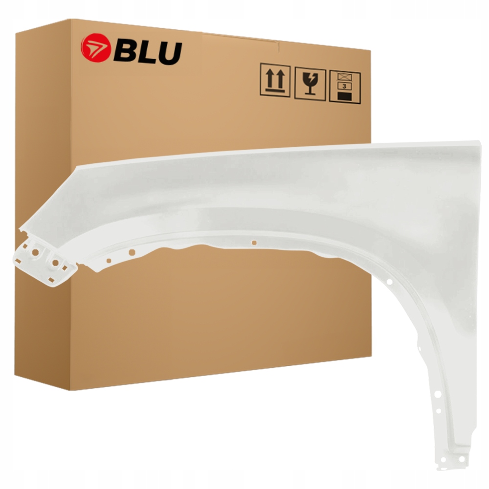 Blu Blatník Vw Tiguan I 5N LB9A levý bílý 07-16 přední pozink CandyWeiss