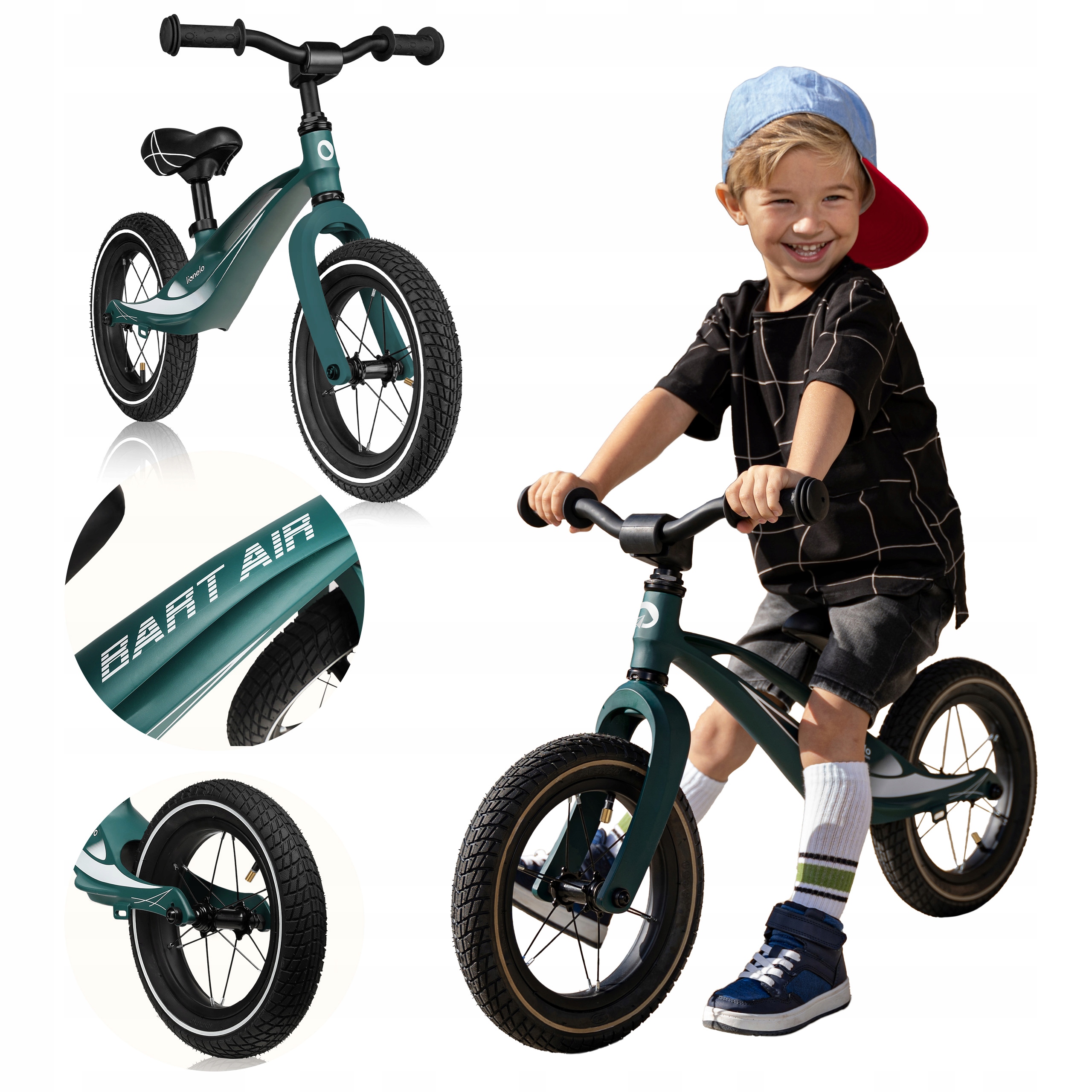 Rowerek biegowy Dla 2 Latka Pompowane Koła Pompowane Koła Lionelo Bart 12''