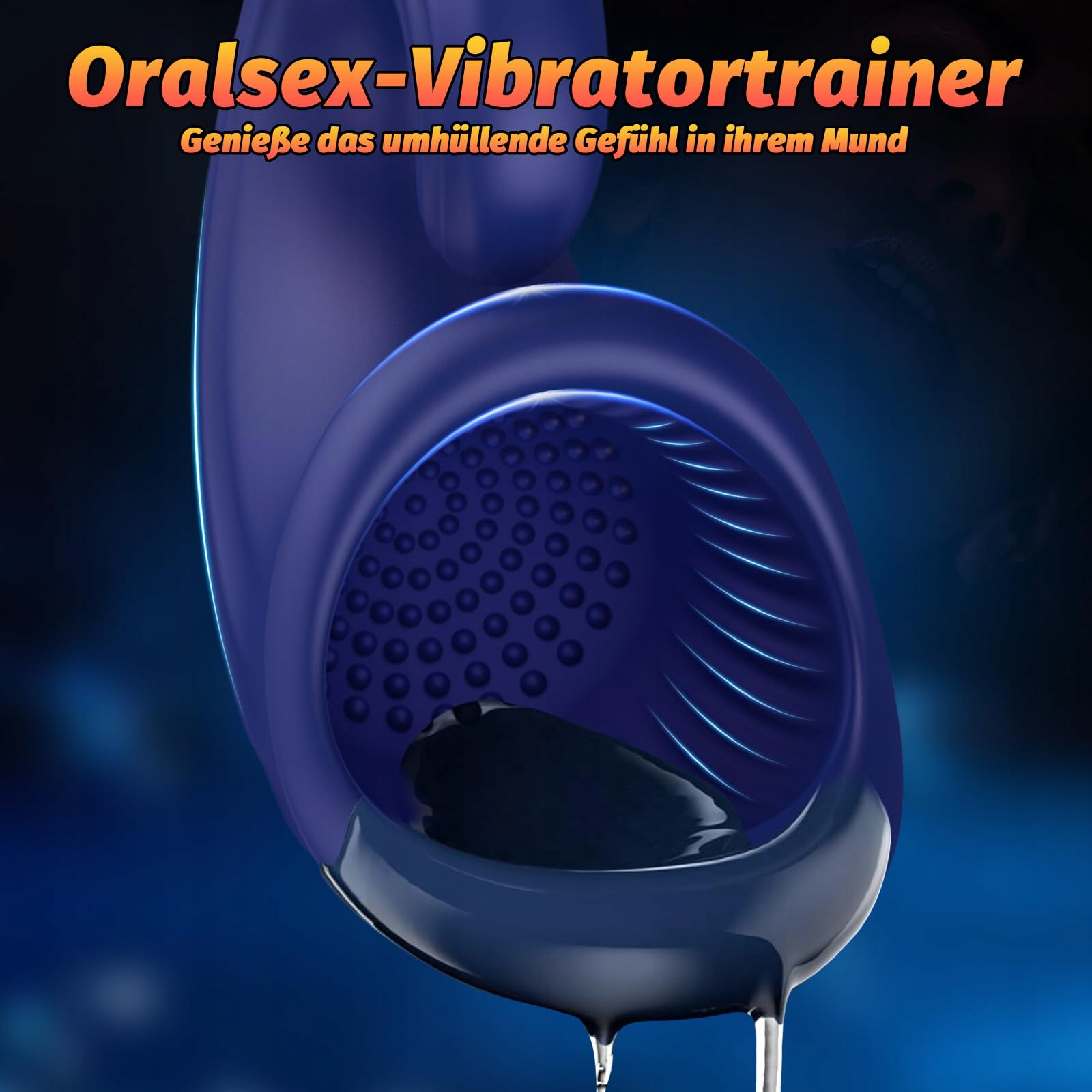 SILICONE Masturbator Dla Mężczyzn Stymulator Erekcji 10 Trybów Wibracji — miniatura 5