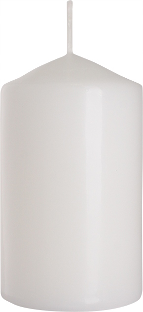 

Świeca Walec 30H Palenia Biała Bispol 6x10 CM