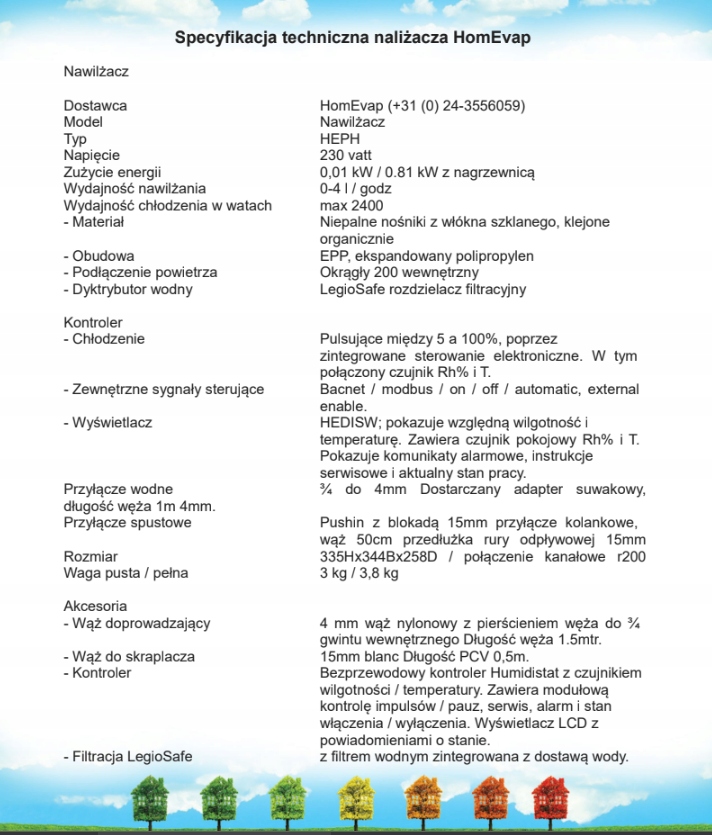 Nawilżacz kanałowy Vasco Marka Vasco