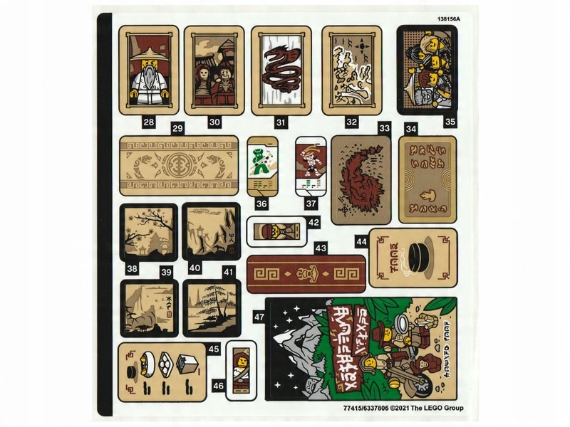 

Lego 71741stk02 Naklejki 71741 77415/6337806 Nowe