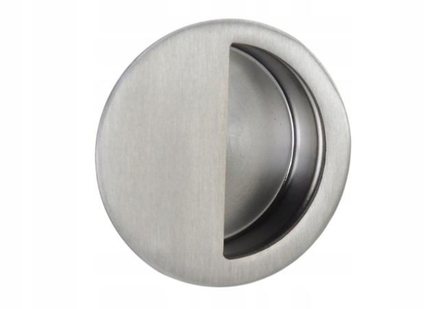 

Uchwyt wpuszczany okrągły kryty stal nierdzewna