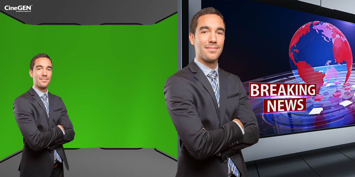 GREEN SCREEN Tkanina Tło + Rama GREEN SCREEN - ZIELONY Materiał płótno