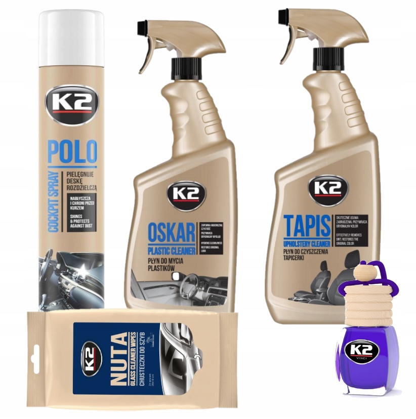 K2 ZESTAW DO CZYSZCZENIA WNĘTRZA AUTA