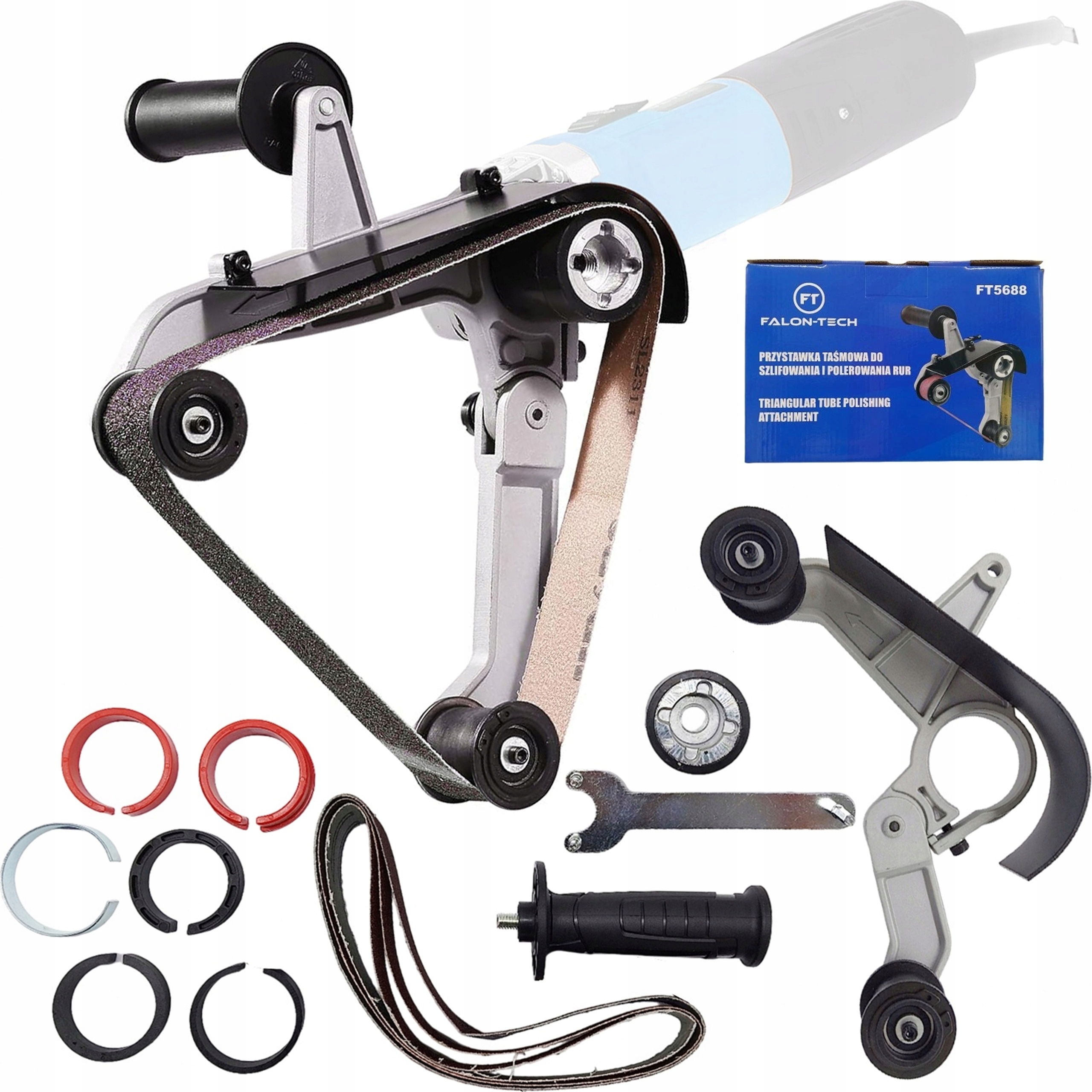 Nástavec Brusky Pro Broušení Leštění Svarů Trubek, Pásový Pilník