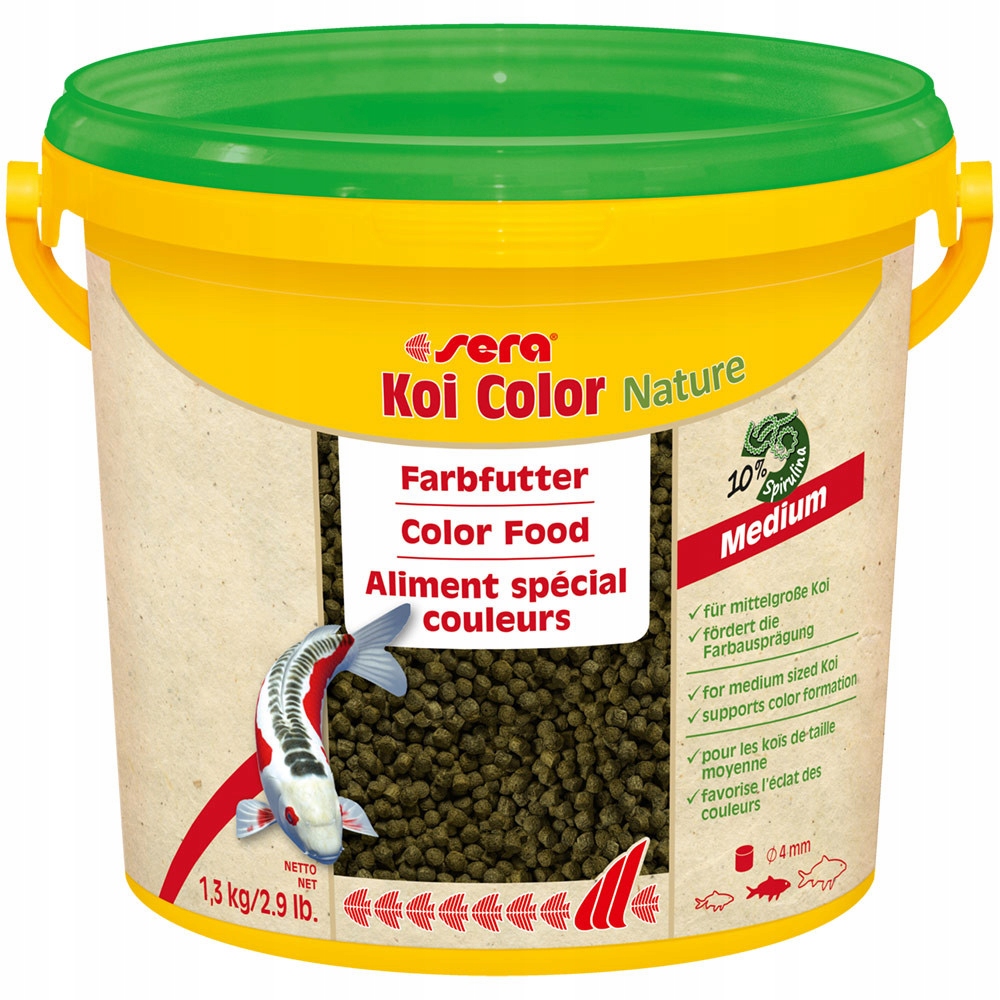SERA KOI Color Medium 3,8L Pokarm wybarwiający