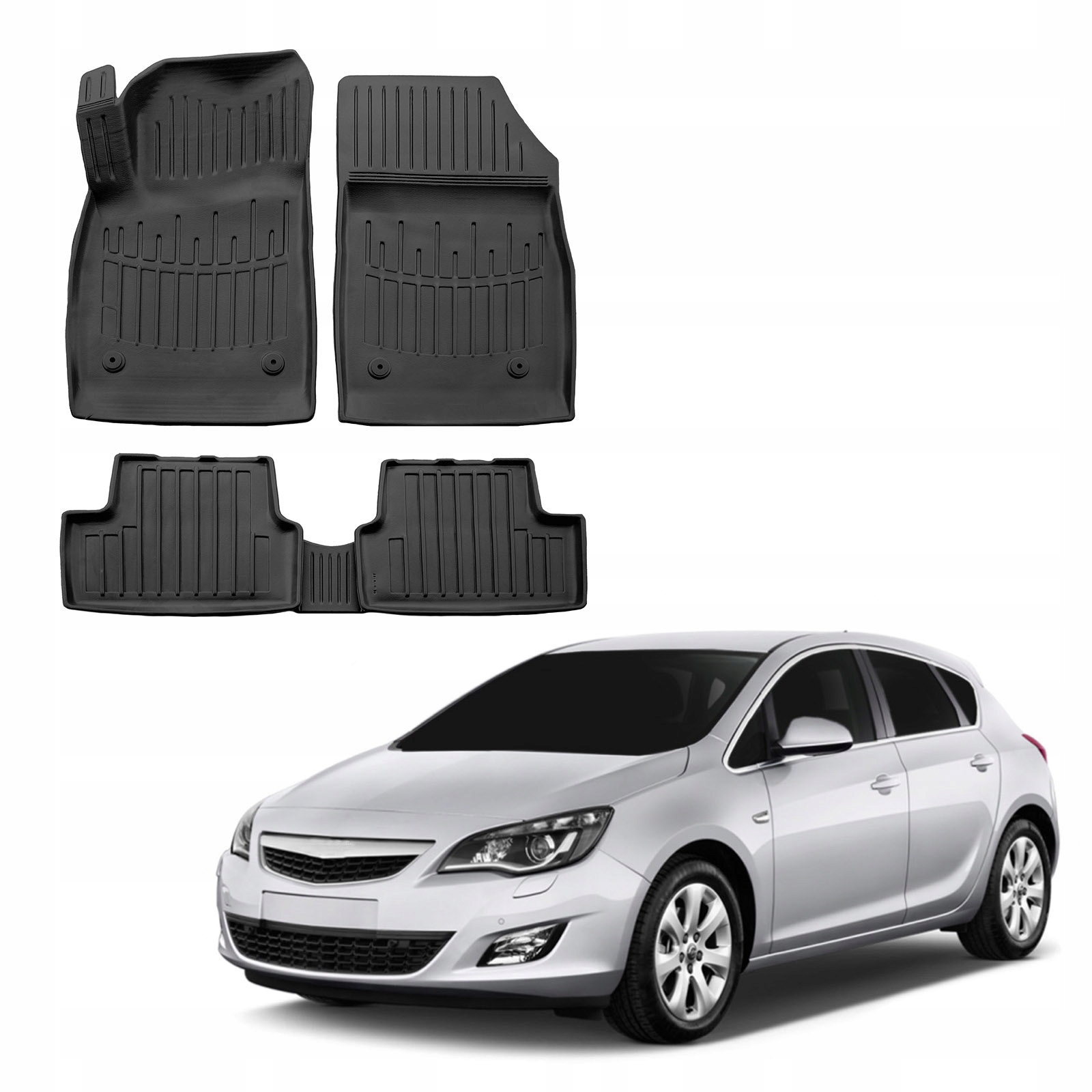 3D Dywaniki Gumowe Korytka Opel Astra J Od 2010-2015