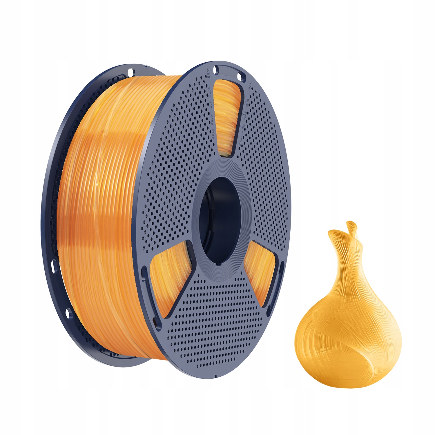 FILAMENT SUNLU PLA TRANSPARENT ORANGE JUICE POMARAŃCZOWY 1KG 1,75MM