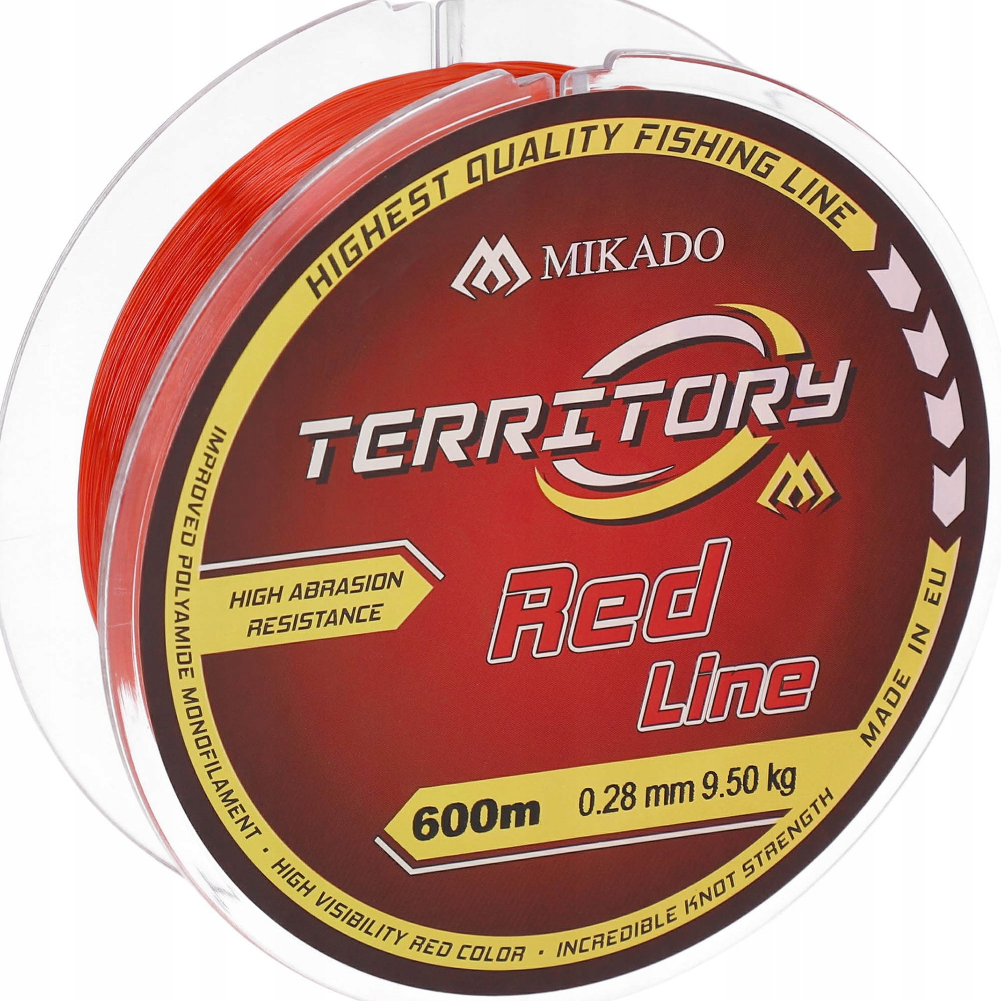 Żyłka Mikado Territory Red 0.35mm 11.90kg 600m