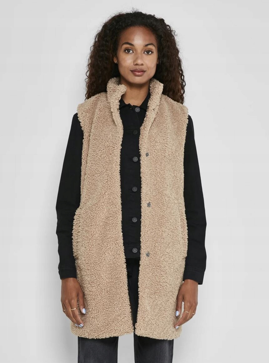 Vesta Teddy Noisy May NMgabi Curve 50 Cappuccino Plus Size Hnědá