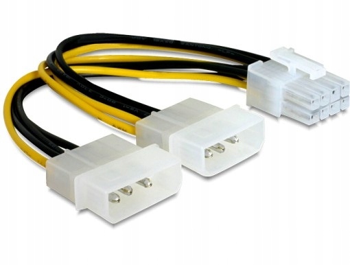 

Delock 82397, Adapter 2X Molex 4-PIN Na Peg 8-P