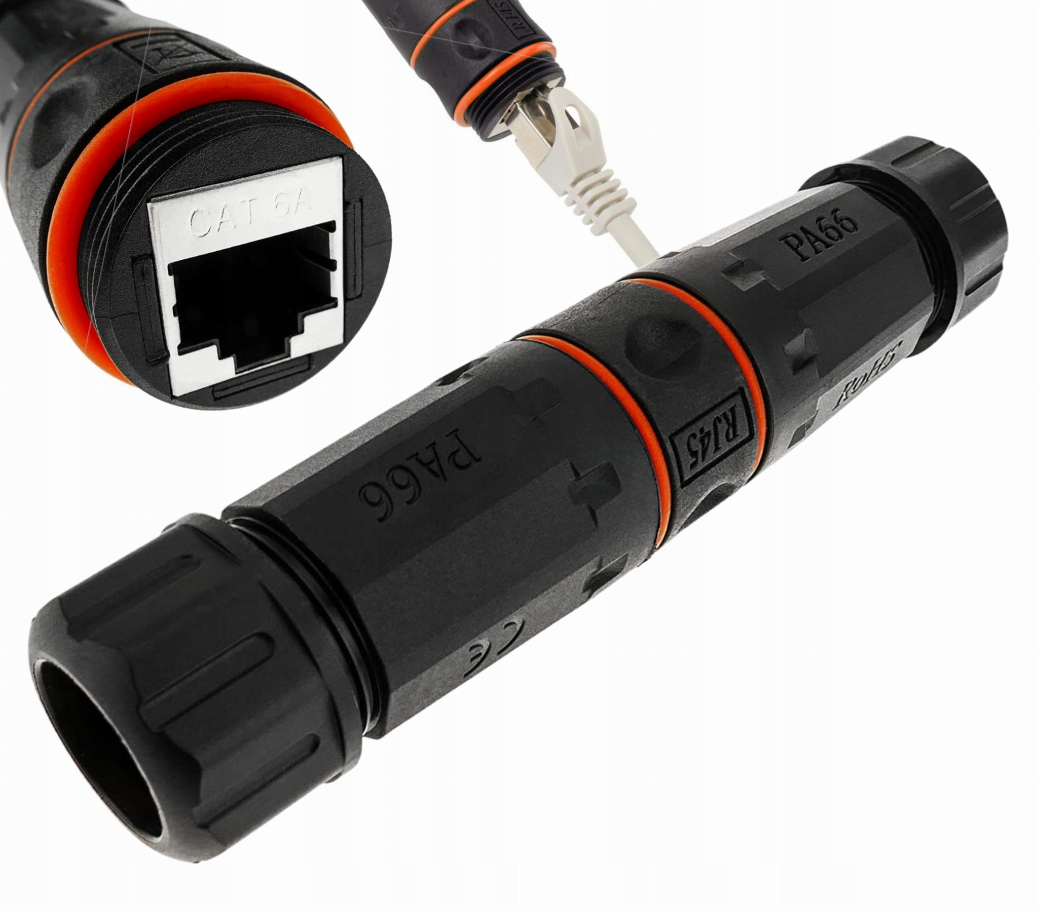 

Złączka Łącznik RJ45 CAT6 A CAT5 Ethernet IP6