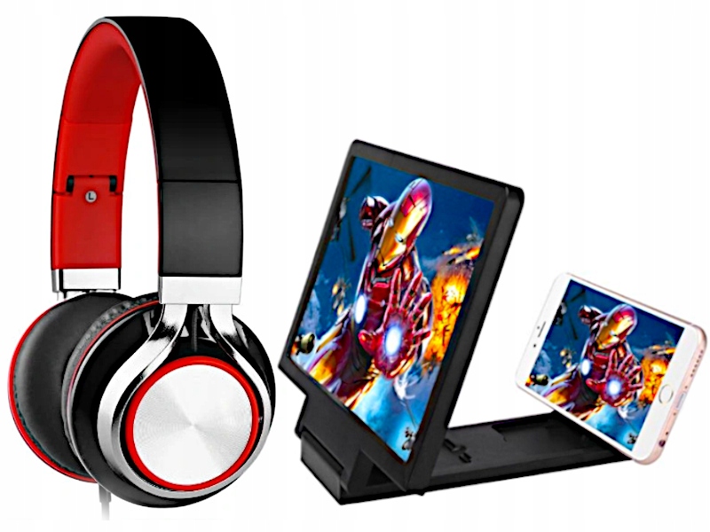 Szkło Powiększające Ekran do Telefonu +Słuchawki-Zdjęcie-0