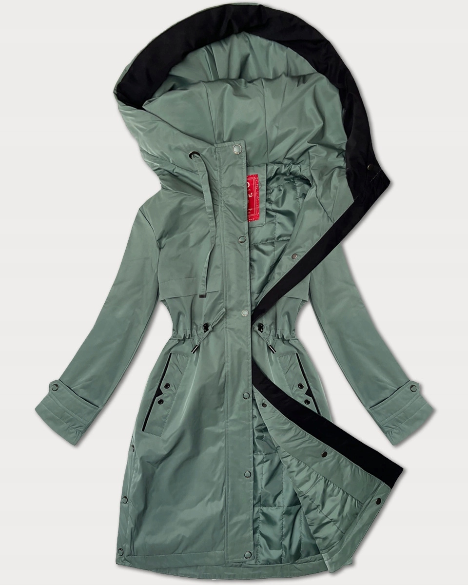 Tenká Bunda S Kapucí 24590 J.zelená XXL (44)