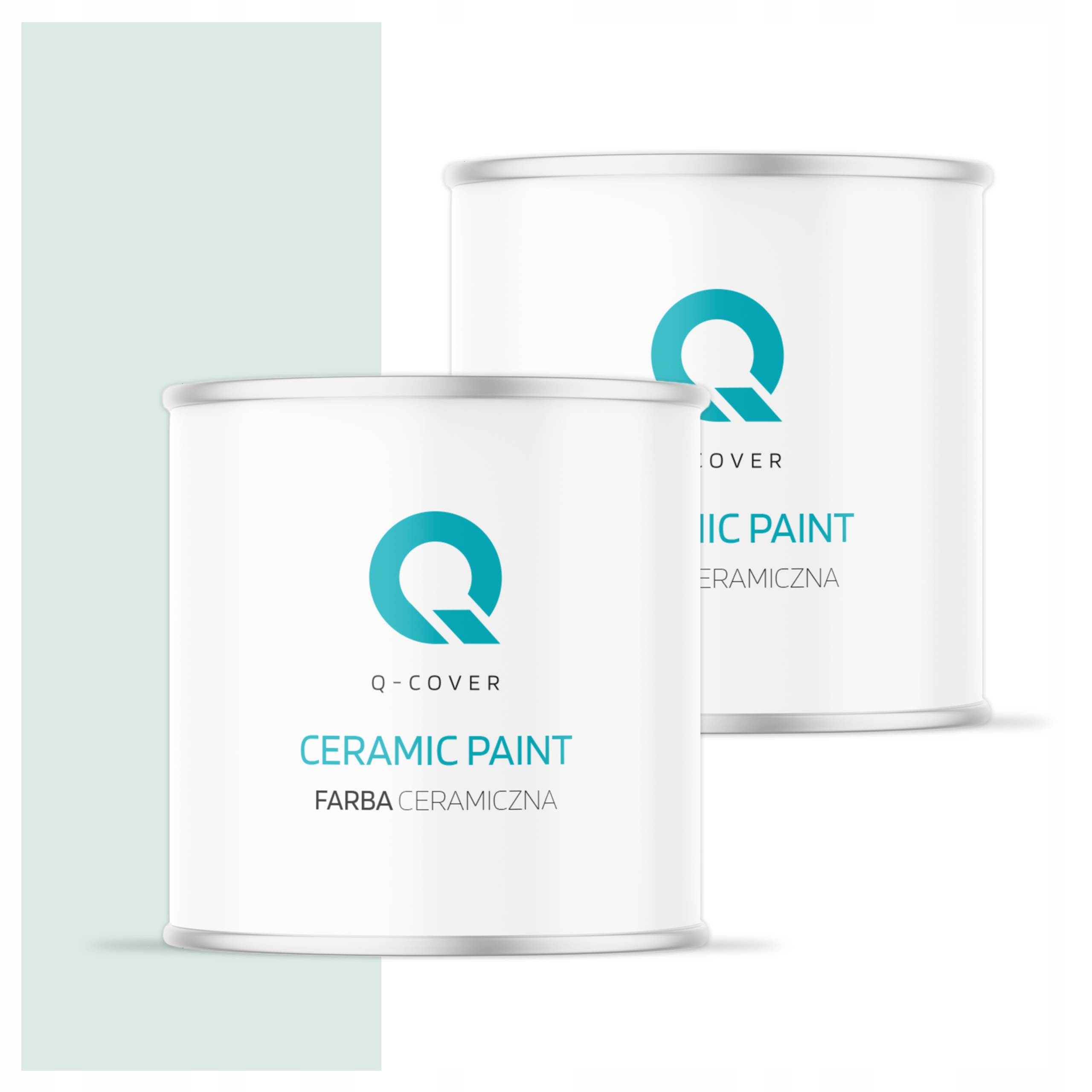Keramická umývateľná farba na interiér 2L Hlboká matná biela tyrkysová H1576